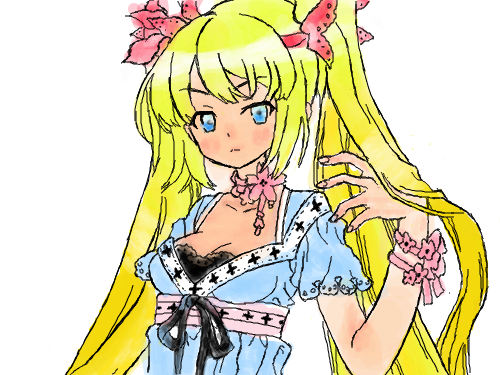 채색~ : 미쿠의머리는 초록색~ 스케치판 ,sketchpan