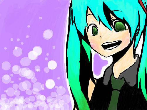 하츠네미쿠 : 흐아!!! 스케치판 ,sketchpan