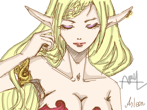 엘프 : 엘프 맞죠? 스케치판 ,sketchpan