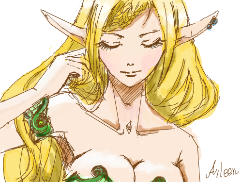 채색 : Aileen님 작품 채색 스케치판 ,sketchpan