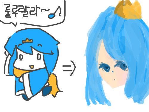 ㅈㅅ : .. 캐릭터가 귀여워서 그냥 해봤어욬 스케치판 ,sketchpan