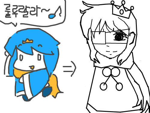 귀여워 : 시엘을 그리려다 여자됨래도 욕은하지 마시고귀엽게 봐줘요!!! 스케치판 ,sketchpan