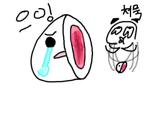 쳐묵쳐묵 : 미안해요 경단.................쳐묵쳐묵 스케치판 ,sketchpan