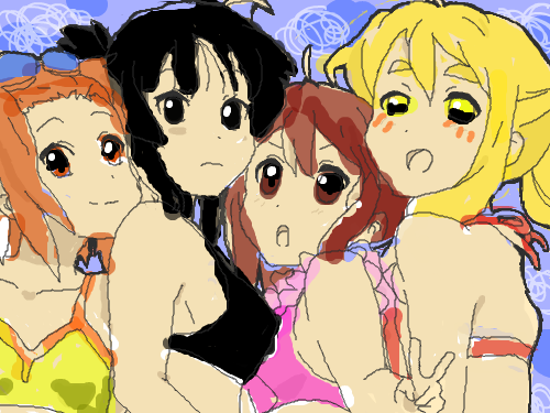 K-ON이어 그리기 : 어떤 님꺼 색칠 스케치판 ,sketchpan