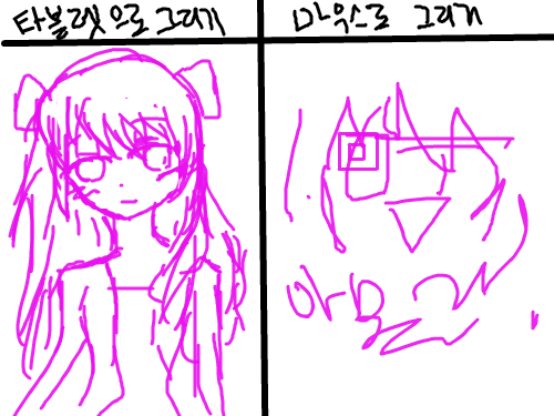 ..에휴.. : 타블렛으로만 그림그리니 마우스는........ 스케치판 ,sketchpan