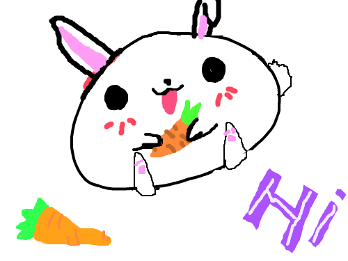 토끼 : 토끼입니다. 스케치판 ,sketchpan