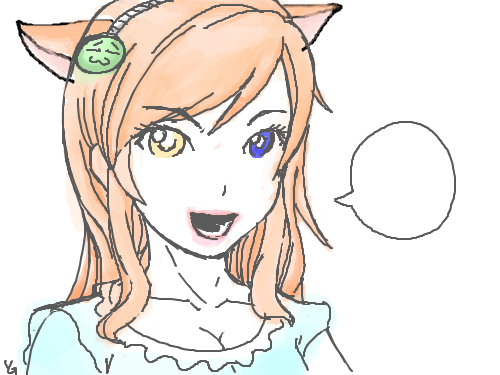 미완성 : 고양이로 변신 스케치판 ,sketchpan