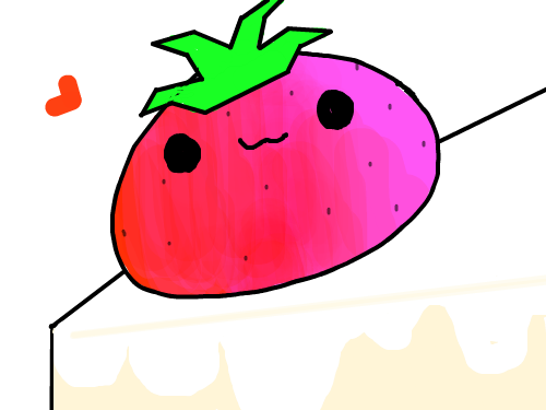 딸기경단 : ...딸기맛이라고 하셔서 스케치판 ,sketchpan