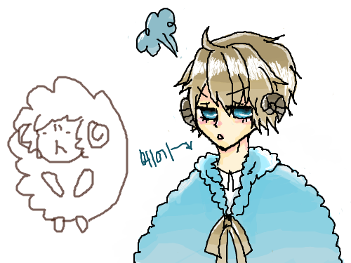 양씨의인화 : 양이귀여버서 의인화해봅니다^p^ 스케치판 ,sketchpan