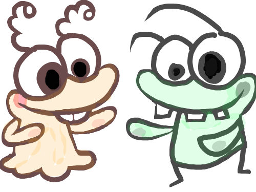 외계인커플 : 외계인커플이 데이트를 하고 있어요. 스케치판 ,sketchpan