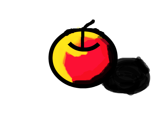 최악의 사과 : 절망의 사과 스케치판 ,sketchpan