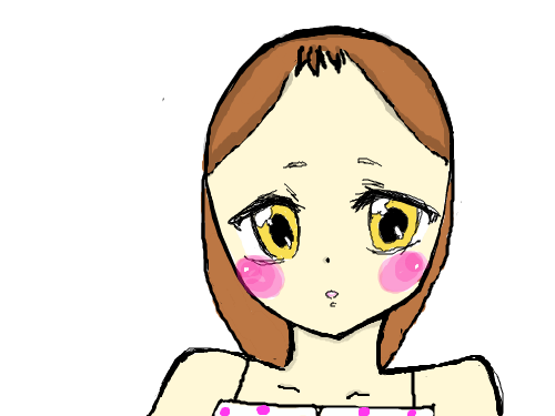 소녀(?) : 허허헏ㄷㄷㄷㄷ;;이상한 ㅜㅠ 스케치판 ,sketchpan