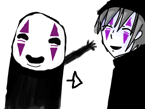 가오나시 읜화 : 네글자래 스케치판 ,sketchpan