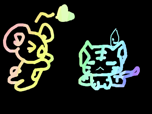 k연알라 : 연알라가배코한테달려감 스케치판 ,sketchpan