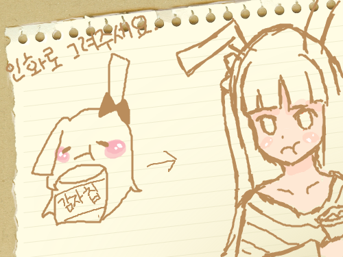 의인화 : 의인화?! 스케치판 ,sketchpan