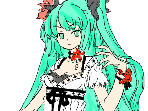 )ㅁ(;;.. : ㅁ..미쿠랄카 스케치판 ,sketchpan