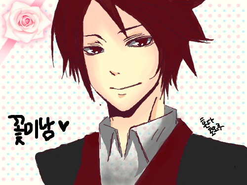 꽃미남채색 : ㅎㅎ꽃미남 채색할수있어서 햄볶았어욤~ 스케치판 ,sketchpan