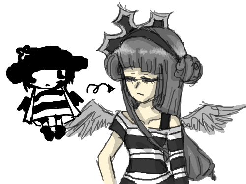 의인화끗★ : 엄허...머리띠 하고 다니다가 누가덮치면 저걸로 치고 도망가면 되긋넹 스케치판 ,sketchpan