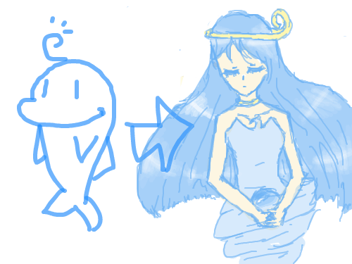 의인화 끗 : 음?그리고 나서도 내가뭘 그린걸까.. 스케치판 ,sketchpan