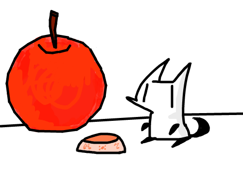 사과 : 말그대로사과 스케치판 ,sketchpan