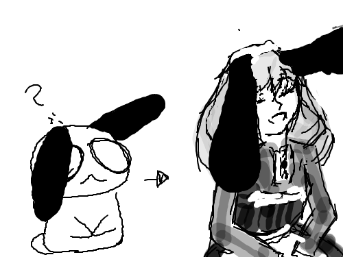 의인화!올블랙 소녀 : 저두 그려봤어요~ 스케치판 ,sketchpan