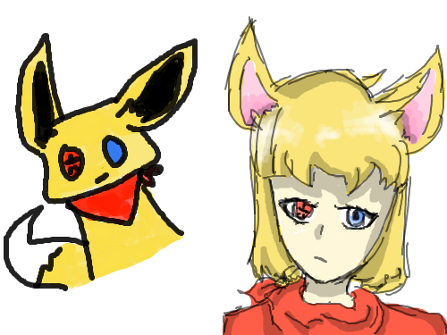 의인화 끄읏 : 허허...이거참 스케치판 ,sketchpan