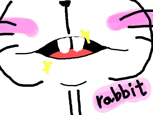 rabbit : 토끼가 생각나더라구요.... 스케치판 ,sketchpan