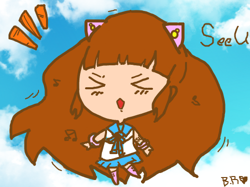 냐옹소녀의춤~ : 흔들흔들~♪♬♩춤을춰봐요~~~ 스케치판 ,sketchpan