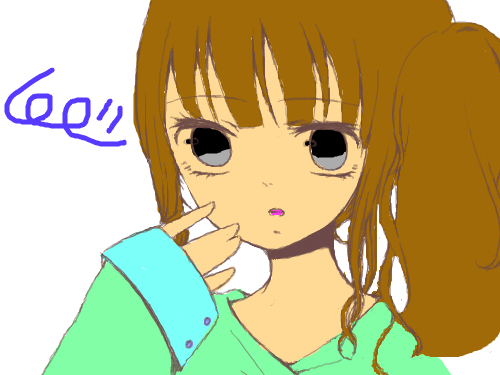 3번째 작품! : 트윈테일!!!!!!!!!! 스케치판 ,sketchpan