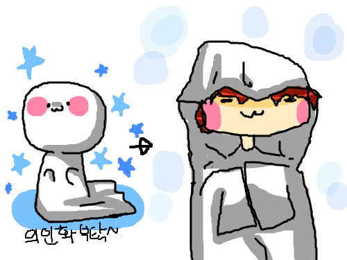 의인화 : 다했다!! 스케치판 ,sketchpan