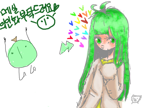 메실님으ㅣ인화^6 : 뭔가 요로코롬한여자아이를그리고싶었는데 스케치판 ,sketchpan