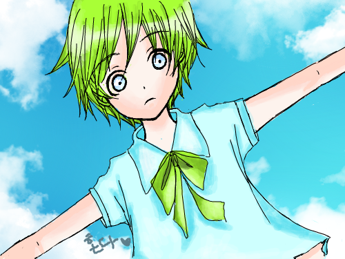 채색... : 채색했어여ㅋㅋ 밑그림이너무 이뻐서ㅎ 저도모르게 해버렸네여ㅋㅋ 나름 공드렸어여~ 스케치판 ,sketchpan