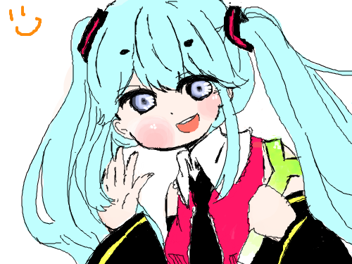 외국인 미쿠 : 그냥그냥 스케치판 ,sketchpan