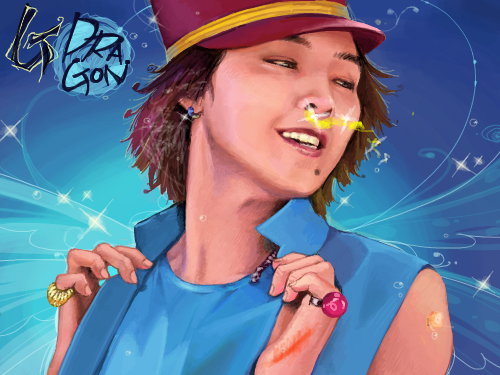 상상을 초월한 지드래곤 : 콧물..... 스케치판 ,sketchpan