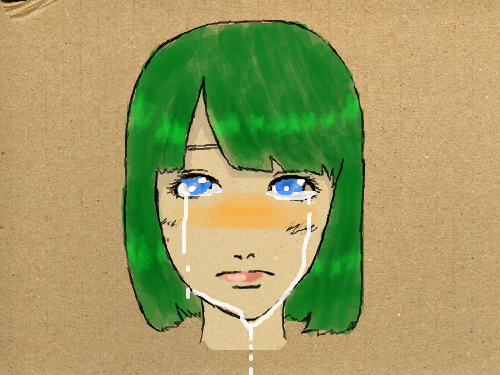 눈물 : 눈물을흘리고있다. 스케치판 ,sketchpan