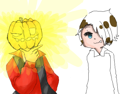 할로위늑집 이어그리기 : 룰루랄라라랄 스케치판 ,sketchpan