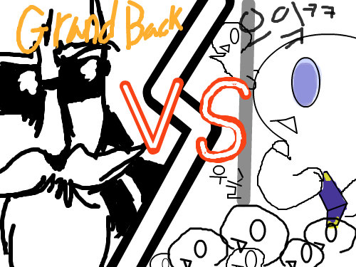 grann back vs 레바 : 으앜ㅋㅋㅋ 스케치판 ,sketchpan
