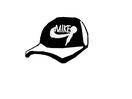 마이크 : 마이크 모자 스케치판 ,sketchpan