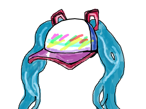 모자그리기 : 미쿠모자 스케치판 ,sketchpan