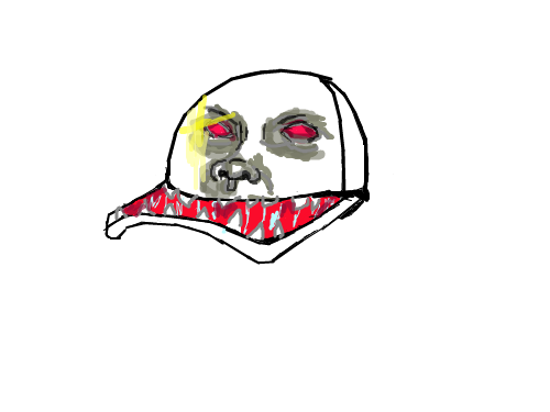 모자그리기 : 몬스터 모자 스케치판 ,sketchpan