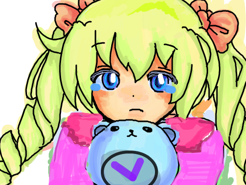 초록머리아가씨 : 초록머리아가씨가 울엌 스케치판 ,sketchpan