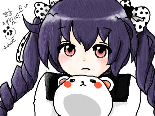 귀엽네요ㅜㅜ : 채색즐거웟습니당~~~~! 스케치판 ,sketchpan