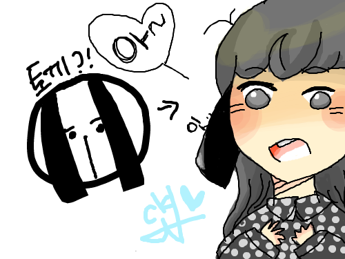 의인화완셩 : 짝짝짝짝 스케치판 ,sketchpan