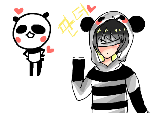 의인화완성 : 판더판더판더판더판더 스케치판 ,sketchpan