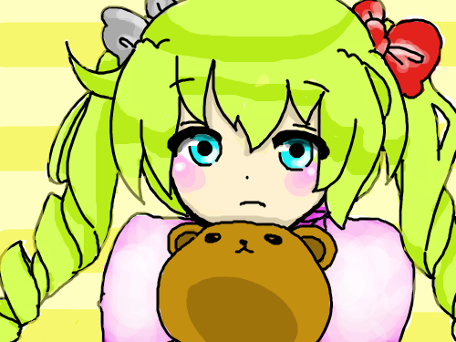 미쿠? : ......음...? 스케치판 ,sketchpan