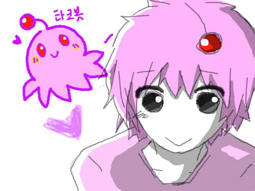 의인화 : 타코봇 눈은 새..색이잘..ㅠㅠ 스케치판 ,sketchpan