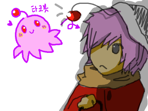 의인화 : 타코봇찐짜 의인화재밌어서.ㅠ두번째네요ㅎ 스케치판 ,sketchpan