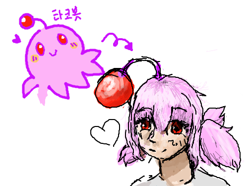 타블렛 적응기~(아는 언니거~) : 의인화 完 스케치판 ,sketchpan