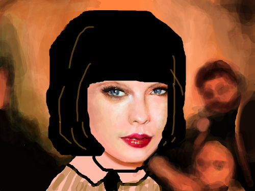 한국 여중생식 스타일 : 군데군데 들어간 노란색 염색이 포인트★올 2012년 서양 히트예감 한국 여중색식 머리 스타일!! 스케치판 ,sketchpan