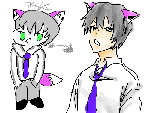 의인화 : 입니다. 스케치판 ,sketchpan